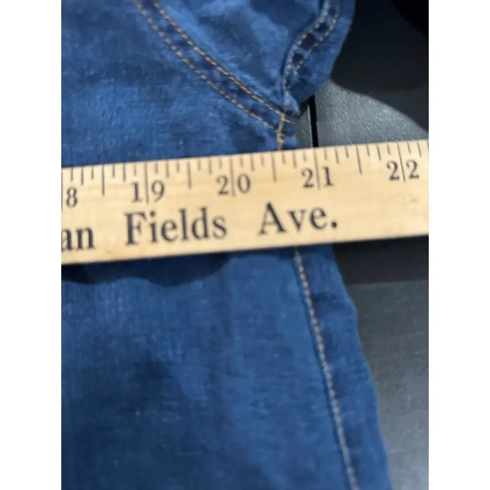 Lafayette 148 Blue Linen Denim look Button Down LS Sz Small - Picture 5 of 9